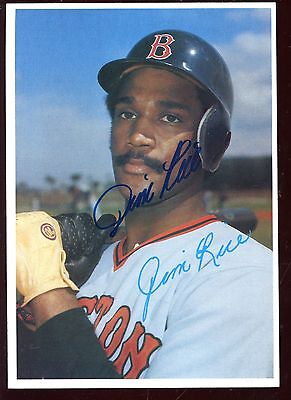 1980 Topps Super Baseball Card Jim Rice Autographed Hologram