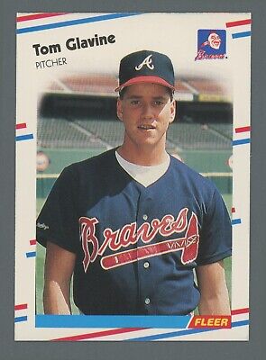 1988 Fleer #539 Tom Glavine Atlanta Braves Rookie Baseball Card NM       