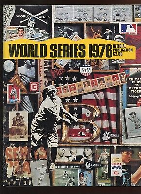 1976 World Series Program Cincinnati Reds @ NY Yankees w/ Yankees Insert EX+