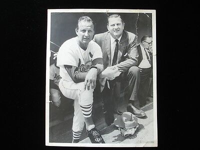 1960's Vintage, Original 8" x 10" Black & White Photograph of Stan Musial