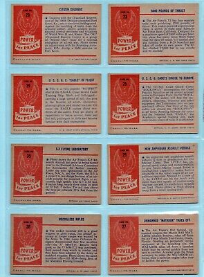 1954 Bowman Power For Peace Starter Set Lot of 46 Different Cards EX+ - NM fl  