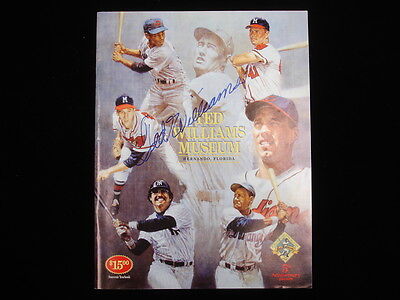 Ted Williams & Tom Lasorda Autographed Ted Williams Museum Yearbook – B&E Hol...