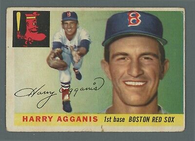 1955 Topps #152 Harry Agganis Boston Red Sox Rookie Baseball Card Low Grade