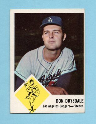 1963 Fleer #41 Don Drysdale Los Angeles Dodgers Baseball Card EX