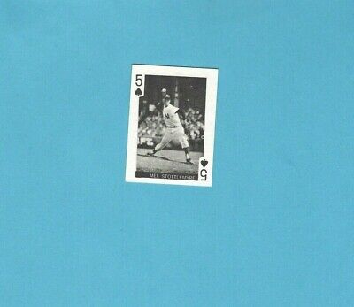 1969 Globe Imports Playing Card Mel Stottlemyre New York Yankees Baseball Card 