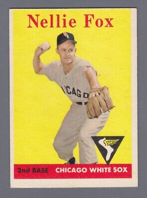 1958 Topps #400 Nellie Fox Chicago White Sox Baseball Card Ex/Mt o/c