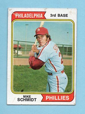 1974 Topps #283 Mike Schmidt Philadelphia Phillies Baseball Card Low Grade