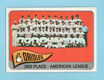 1965 Topps #572 Baltimore Orioles Team Baseball Card EX       