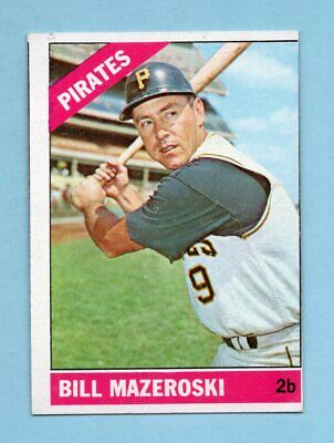 1966 Topps #210 Bill Mazeroski Pittsburgh Pirates Baseball Card NM o/c