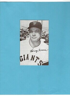 1947-66 Exhibit Harvey Kuenn San Francisco Giants Baseball Card  