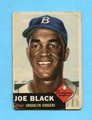 1953 Topps #81 Joe Black Brooklyn Dodgers Baseball Card Low Grade