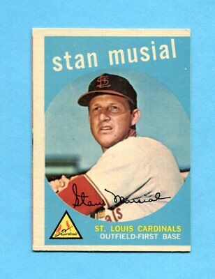 1959 Topps #150 Stan Musial St. Louis Cardinals Baseball Card Ex-Mt o/c