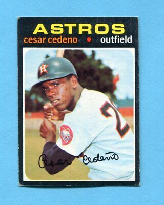 1971 Topps #237 Cesar Cedeno Houston Astros Rookie Baseball Card EX 