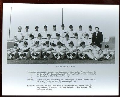 1970 Toledo Mud Hens Team 8 X 10 Photo