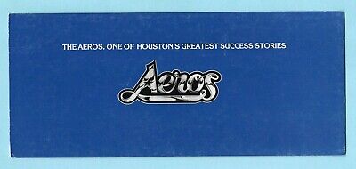 1976-77 WHA Houston Aeros Ticket Information pamphlet 