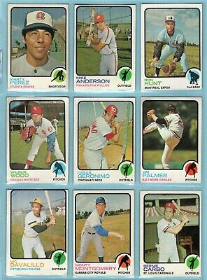 1973 Topps Starter Set Lot of 194 Different Baseball Cards mixed grades eth