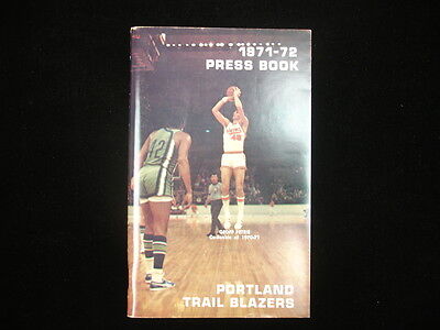 1971-72 Portland Trail Blazers Basketball Media Guide