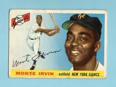 1955 Topps #100 Monte Irvin New York Giants Baseball Card Vg/Ex 