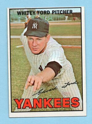 1967 Topps #5 Whitey Ford New York Yankees Baseball Card Ex/Mt o/c    