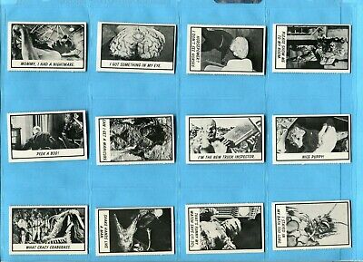 1963 Topps Monster Laffs Midgee Starter Set Lot of 27 Diff Cards EX - Ex/Mt   