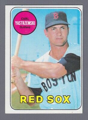 1969 Topps #130 Carl Yastrzemski Boston Red Sox Baseball Card NM o/c   