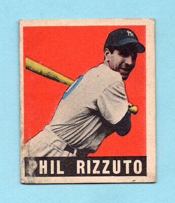 1949 Leaf #11 Phil Rizzuto New York Yankees Baseball Card Low Grade  