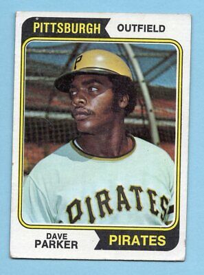 1974 Topps #252 Dave Parker Pittsburgh Pirates Rookie Baseball Card Vg/Ex