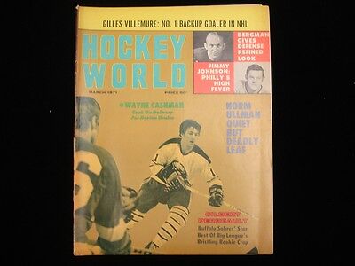 March 1971 Hockey World Magazine - Gilbert Perreault Cover