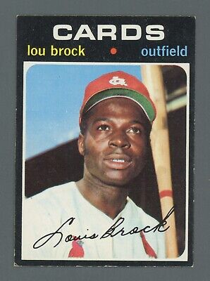 1971 Topps #625 Lou Brock St. Louis Cardinals Baseball Card Ex+ - Ex/Mt