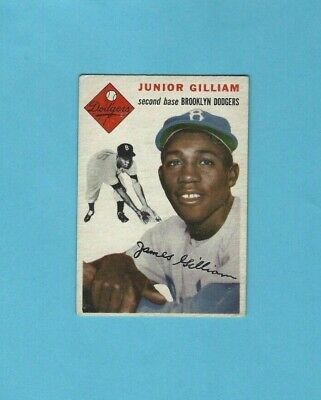 1954 Topps #35 Junior Gilliam Brooklyn Dodgers Baseball Card VG+ App.