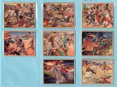 1940 Gum Inc. Lone Ranger Starter Set Lot of 8 Different Cards 