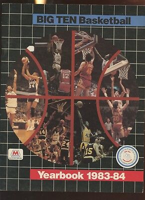 1983/1984 NCAA Basketball Big Ten Basketball Yearbook EXMT