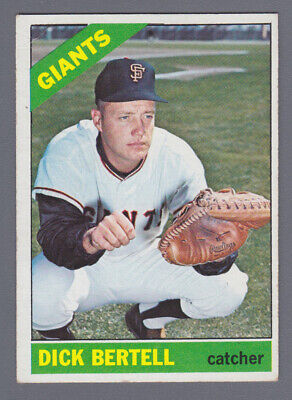 1966 Topps #587 Dick Bertell San Fran Giants High Number Baseball Card EX wrk tl