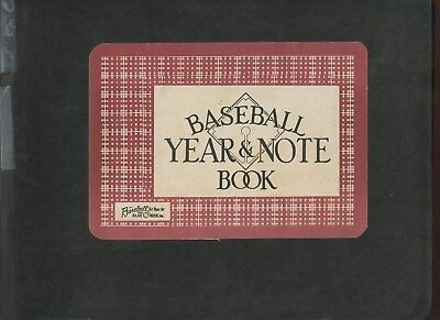 1952 Baseball Year & Note Book