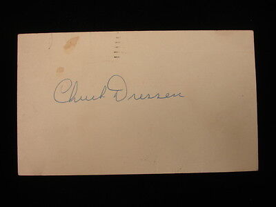 Chuck Dressen Brooklyn Dodgers Autographed 1953 Government Postcard