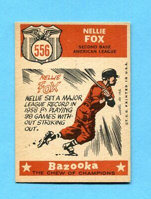 1959 Topps #556 Nellie Fox All-Star High Number Baseball Card Ex/Mt