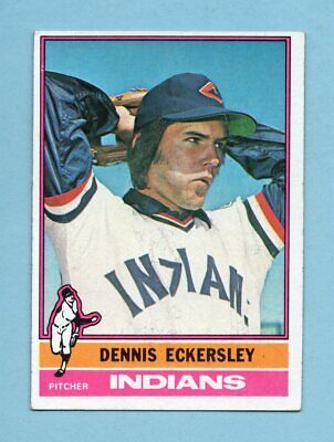 1976 Topps #98 Dennis Eckersley Cleveland Indians Rookie Baseball Card EX+