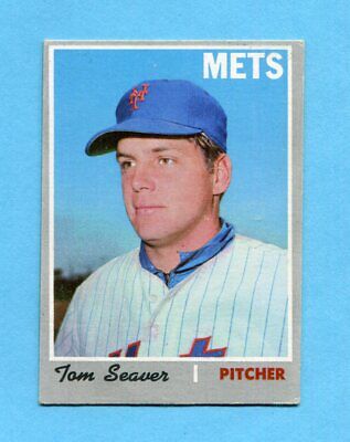 1970 Topps #300 Tom Seaver New York Mets Baseball Card Vg/Ex dia sh cres bk   