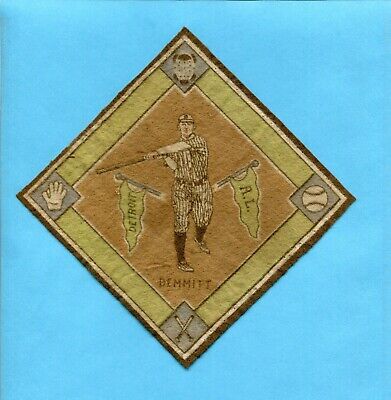 1914 B18 Blanket Ray Demmitt Detroit Tigers Brown Infield   