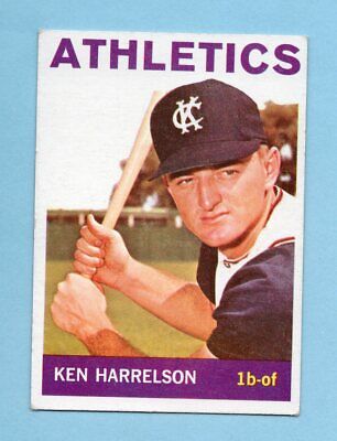 1964 Topps #419 Ken Harrelson Kansas City Athletics Rookie Baseball Card EX     