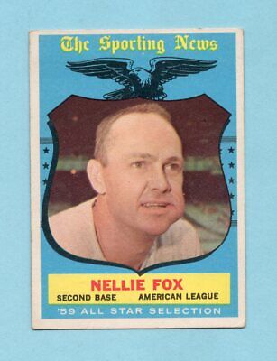 1959 Topps #556 Nellie Fox All-Star White Sox High Number Baseball Card Vg/Ex