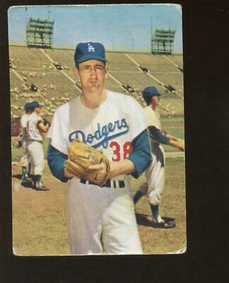 1960 Morrell Meats Los Angeles Dodgers Baseball Card Roger Craig VG