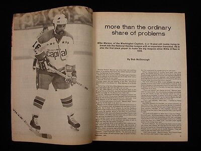 February 1975 Hockey World Magazine - Guy Lafleur Cover