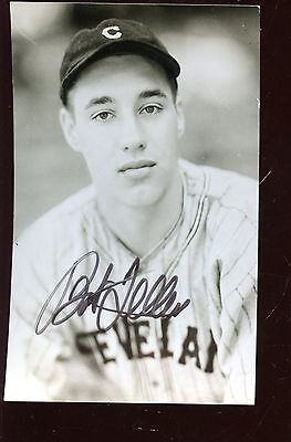 Bob Feller Autographed Photo Postcard Hologram