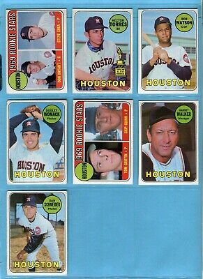 1969 Topps Complete Houston Astros Team Set of 25 Baseball Cards G/Vg - NM  