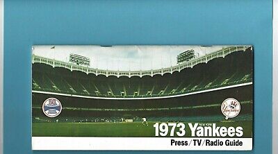 1973 New York Yankees Media Guide Yankee Stadium From Center Field on cover