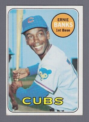 1969 Topps #20 Ernie Banks Chicago Cubs Baseball Card EX+  