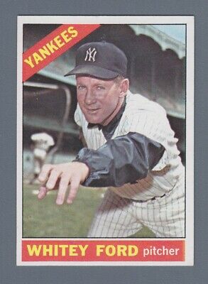 1966 Topps #160 Whitey Ford New York Yankees Baseball Card Ex/Mt ap twk      