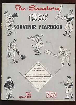 1966 MLB Baseball Washington Senators Yearbook EX