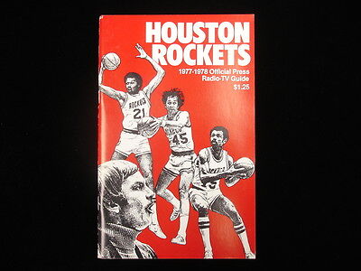 1977-78 Houston Rockets Media Guide